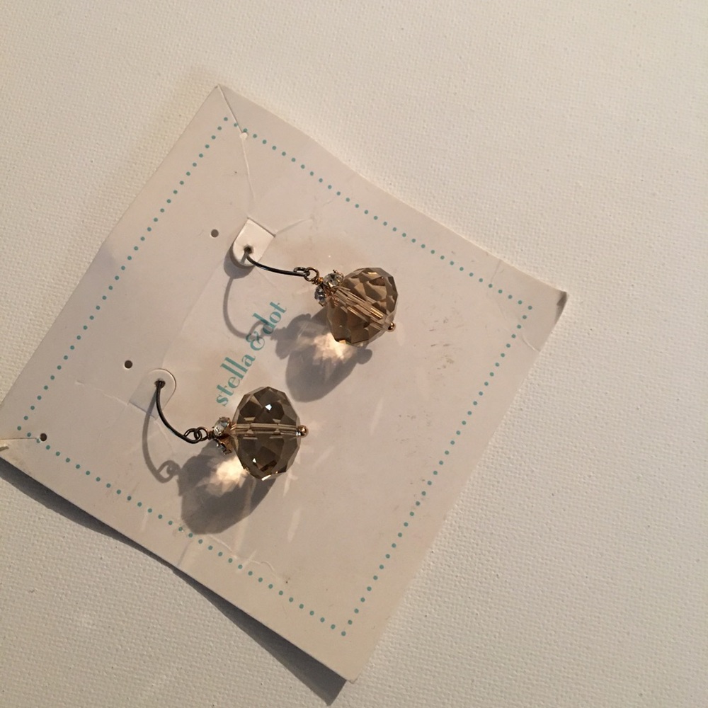 Smoky stone - Stella & Dot Earrings